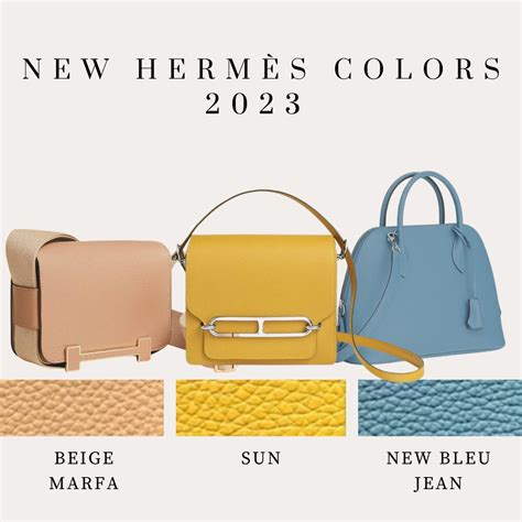 2024 hermes colors|hermès color chart 2024.